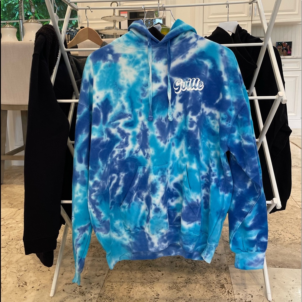 blue tie dye university of florida hoodie